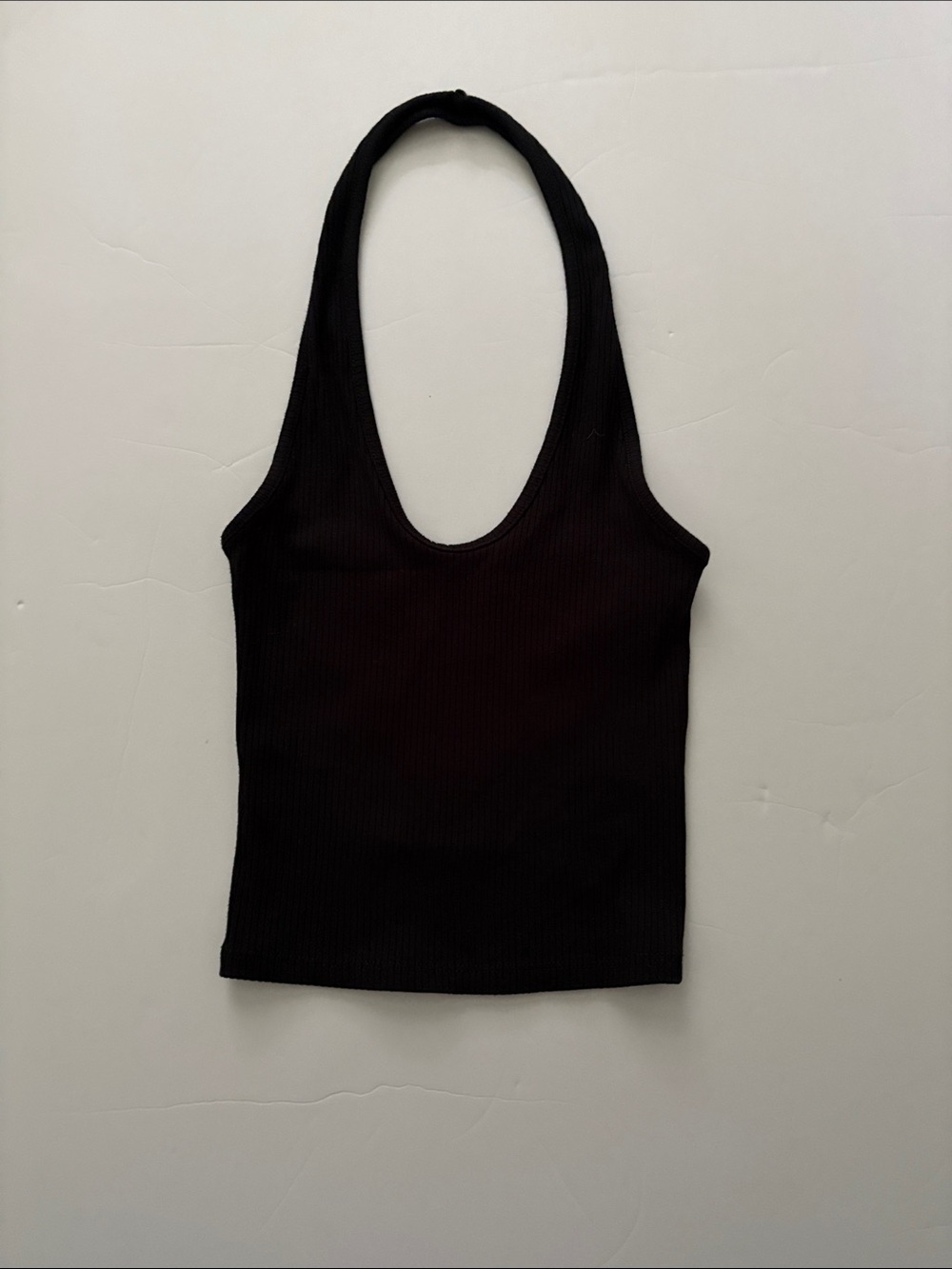 Urban Outfitters Black Ribbed Halter Tank